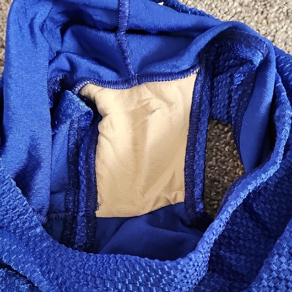 🟠D3🔹️❤️Kathy Ireland Blue Textured Women's Swim Shorts - Picture 4 of 4